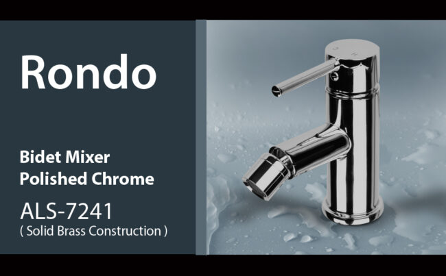 Rondo Bidet Mixer - Polished Chrome ALS-7241 - paco jaanson