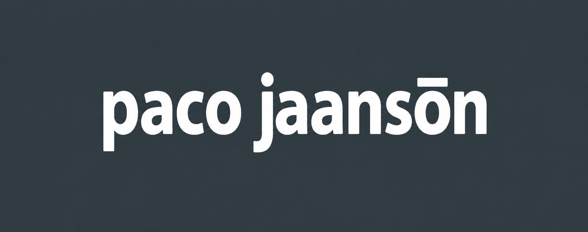 paco jaanson